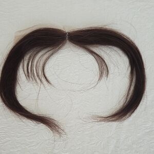 NWOT Dark Brown Fringe Bangs for Crown Coverage